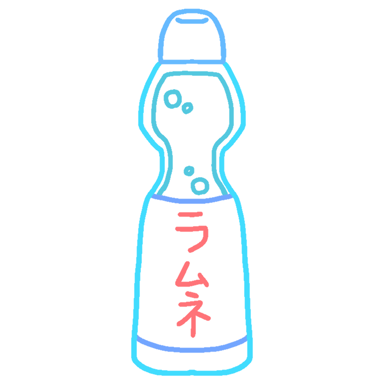 ラムネ 飲み物 のボールペンイラストのかわいい書き方 Create Club